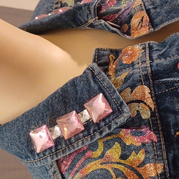 Denim embellished jacket - Picture 3 of 4
